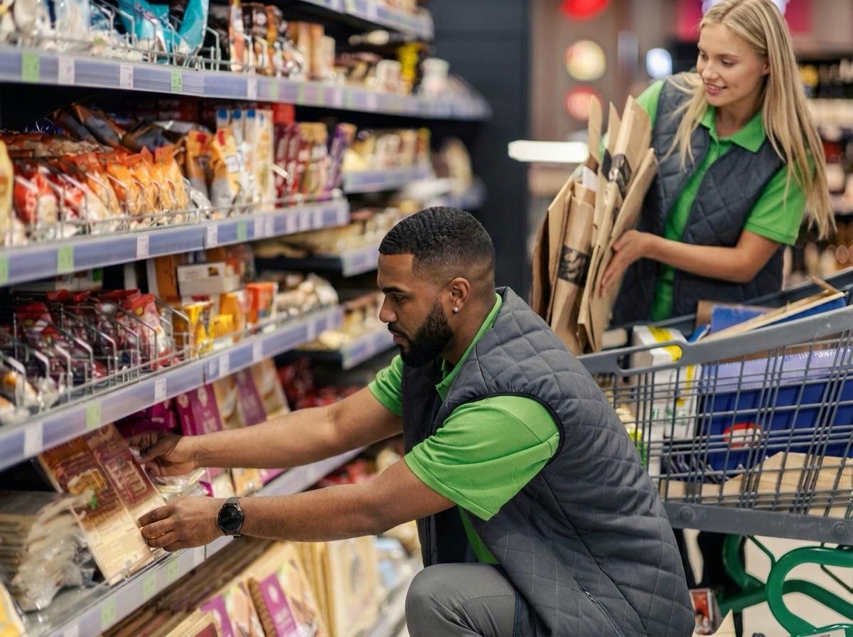 Field team coordinating an in-store retail rollout